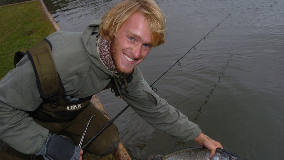 Jakub Vágner, 26. 2. 2007 rybaření na Plané u Mariánských lázní