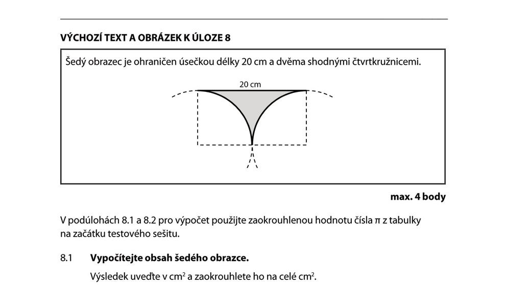 Úkol z přijímacích zkoušek - úkol 8