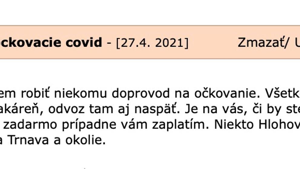 Slováci si najímají seniory kvůli očkování - 6