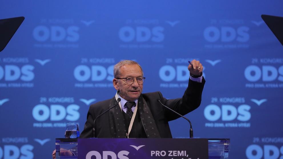Jaroslav Kubera na kongresu ODS