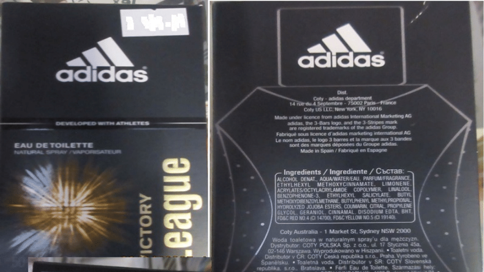Nebezpečná toaletní voda Adidas