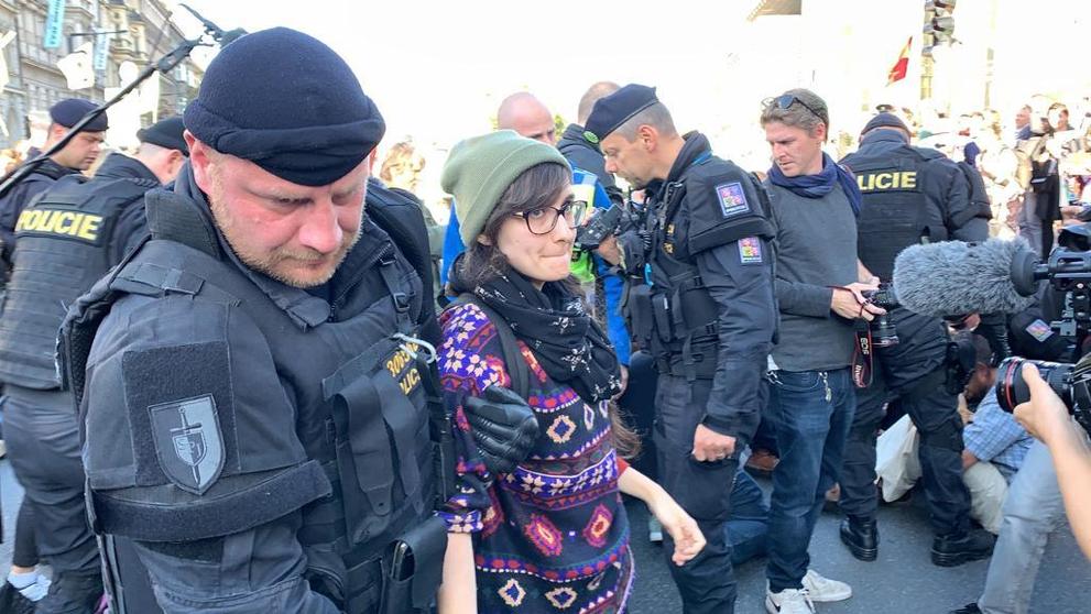 Demonstranti blokují magistrálu v Praze - 8