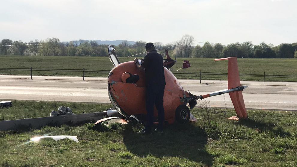 Pád vírníku poblíž dálnice D46 u vyškovského letiště - 3
