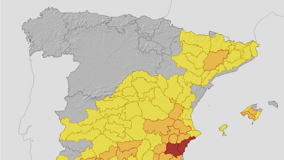 Předpověď počasí pro Španělsko 19. 7. 2023