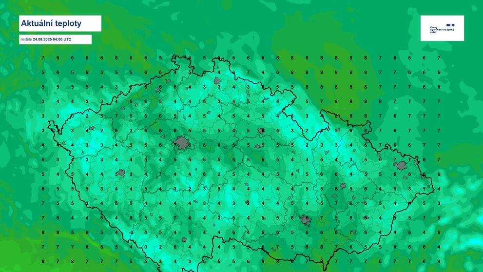 Mrazivé ráno (24. 8. 2025)
