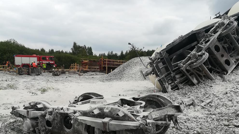 U Mariánských Lázní vykolejil nákladní vlak
