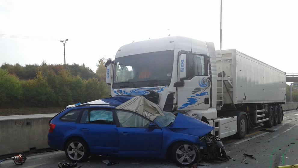 Smrtelná dopravní nehoda na R35 ve směru na Ostravu - 1