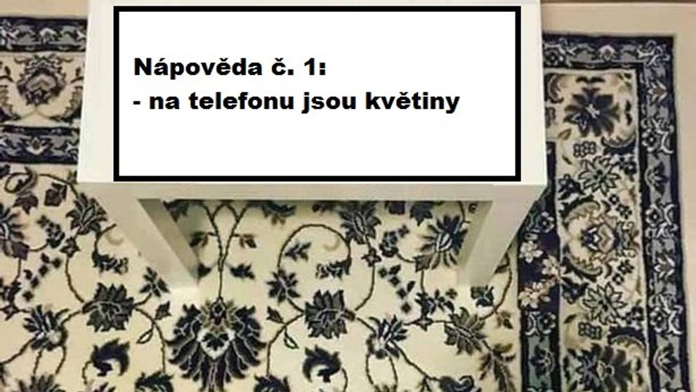 Najdi telefon - nápovědy - 1