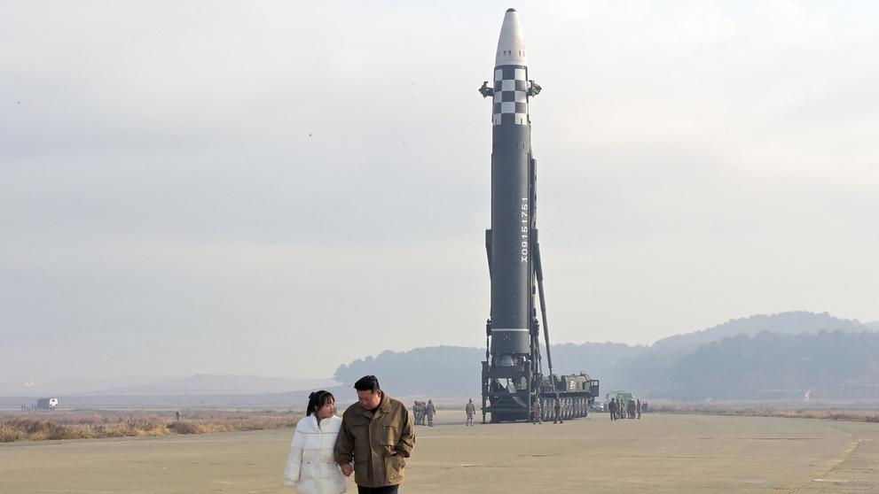Kim Čong-un s dcerou