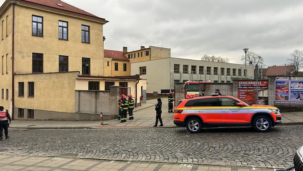 Evakuace ZŠ v Uherském Brodě