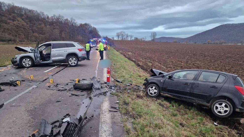 Dopravní nehoda v okrese Prievidza