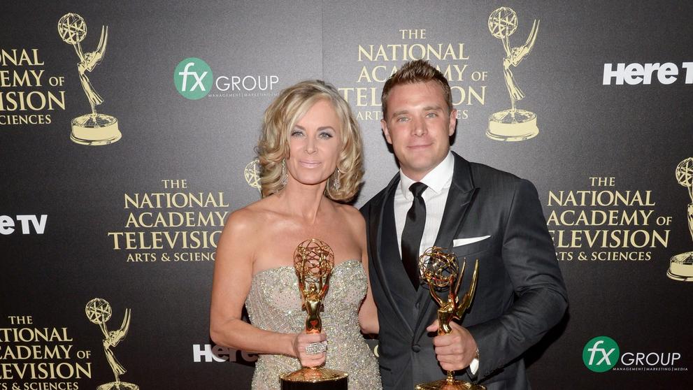 Billy Miller a Eileen Davidson, 22. 1. 2014 USA, Ceny Emmy