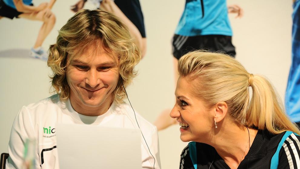Pavel Nedvěd a Dara Rolins