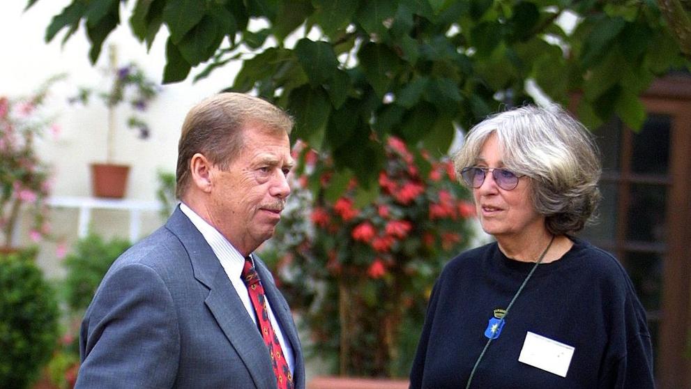 Prezident Václav Havel a hraběnka Diana Sternbergová