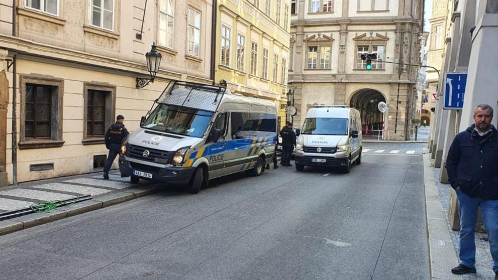 Blokáda prostranství před sněmovnou - 2