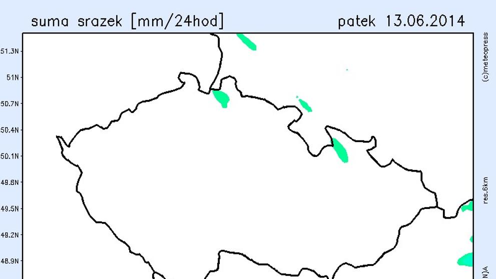 Srážky v Česku 11.6. - 13.6.2014 - 3