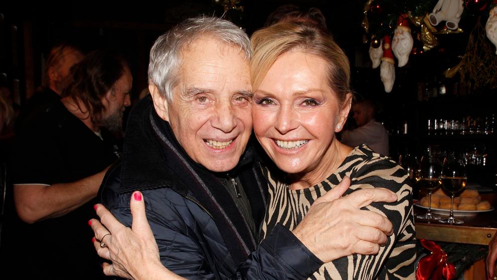Helena Vondráčková a Josef Laufer na vánočním večírku Divadla Broadway, 2018