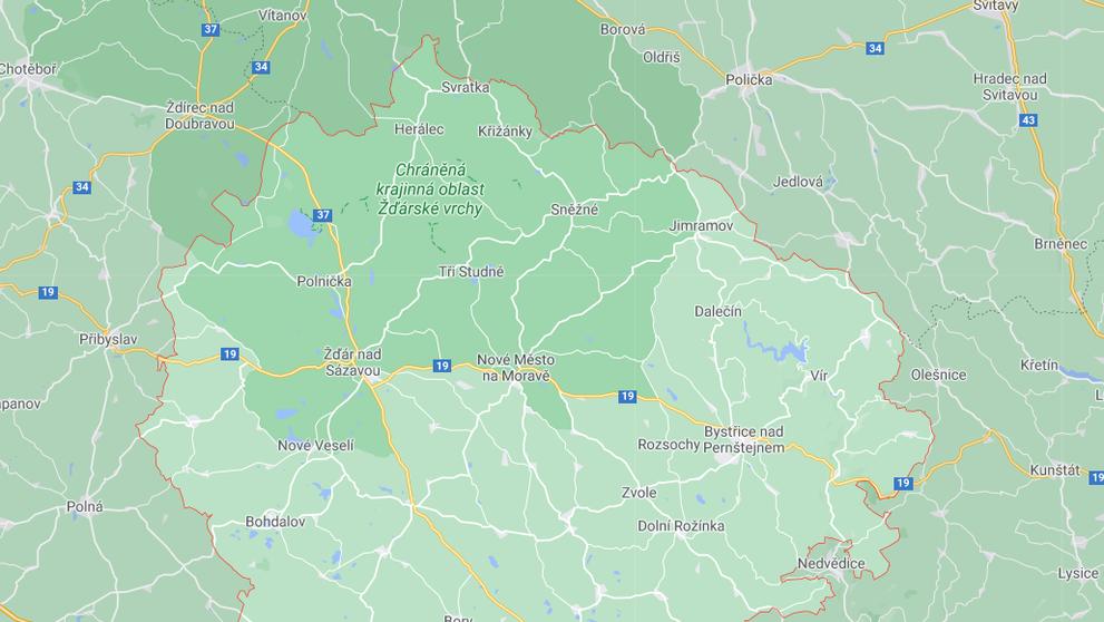 Kraj Vysočina - okres Žďár nad Sázavou