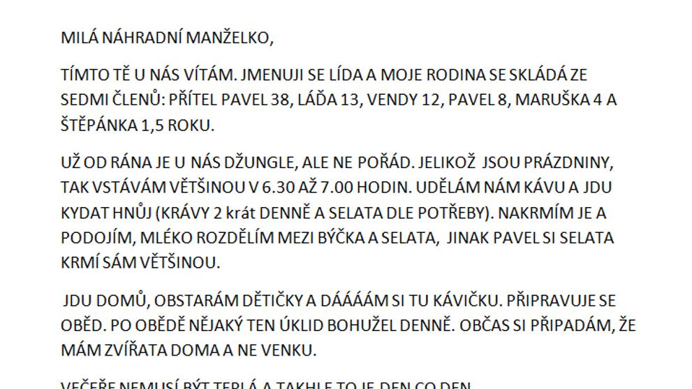 Výměna manželek - manuál - 1