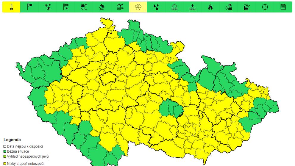 Výstraha před vysokými teplotami, 29. 8. a 30. 8.
