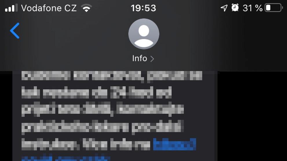 Podvodná SMS