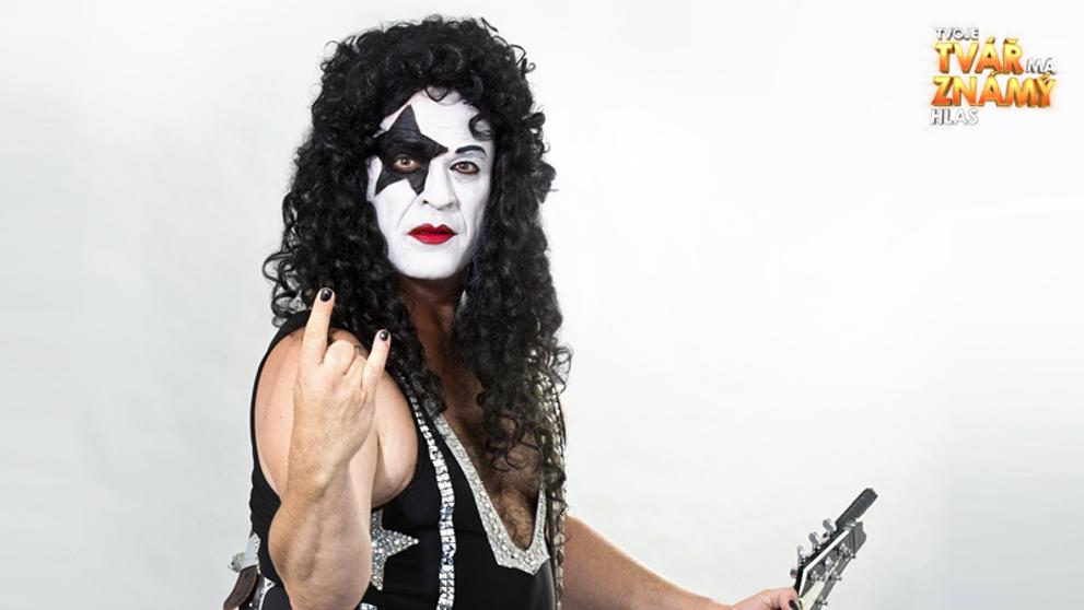 Miroslav Etzler jako člen kapely KISS