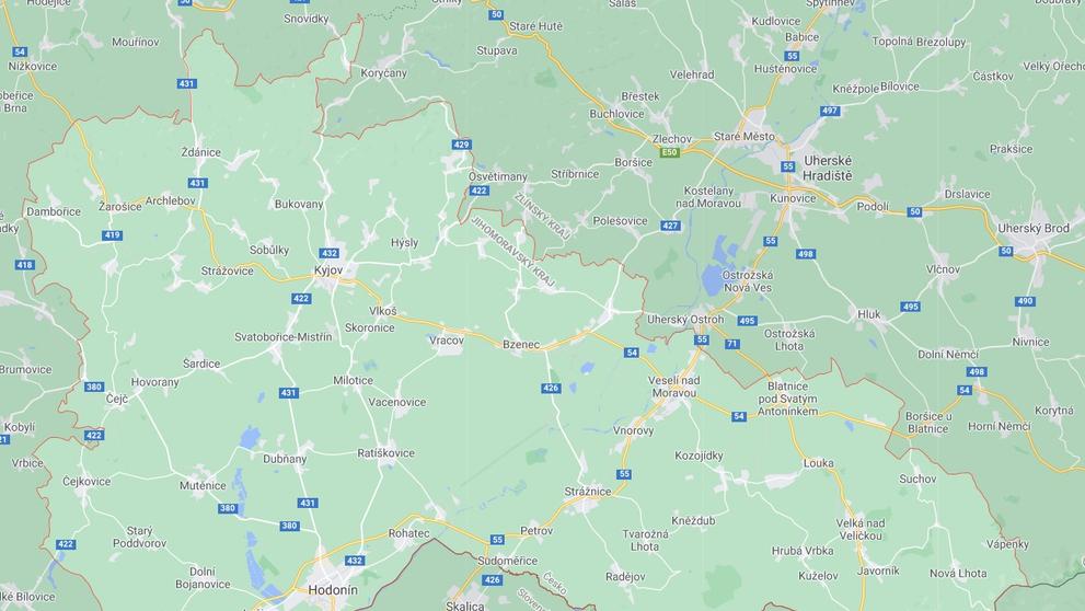 Jihomoravský kraj - okres Hodonín