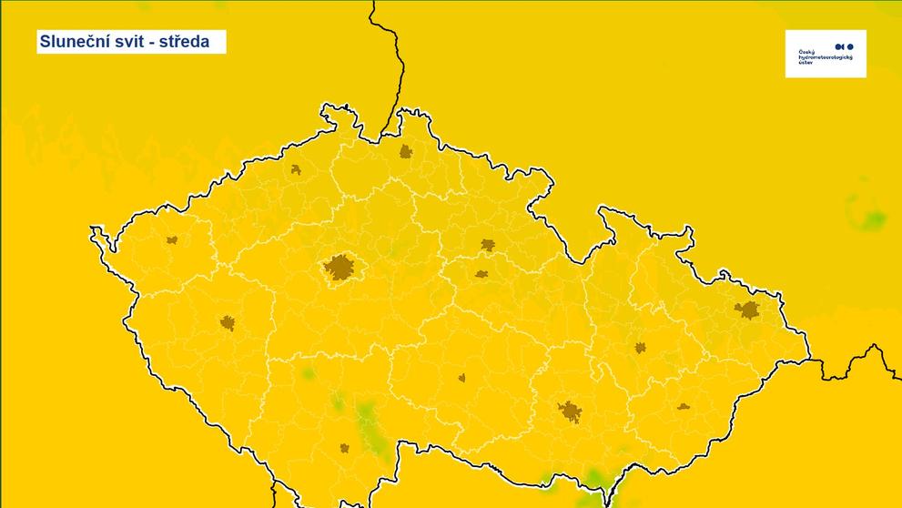 Sluneční svit - středa, 5. 3. 2025