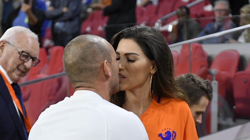 Wesley Sneijder s rodinou