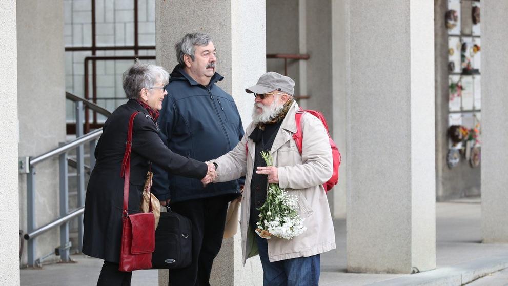 Poslední rozloučení s hercem Juliem Neumannem - Arnošt Goldflam