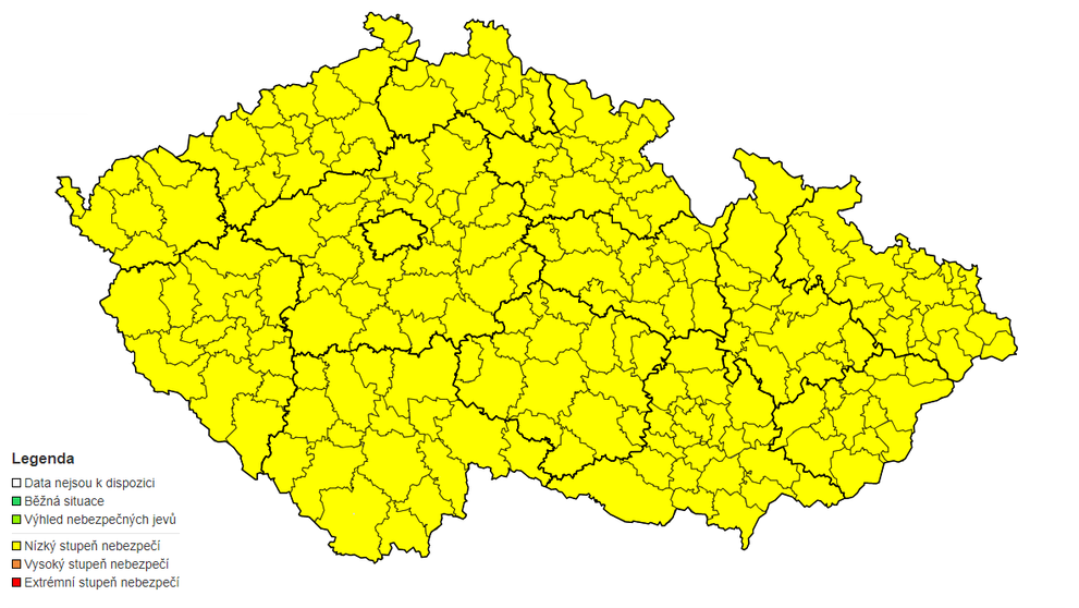 Výstraha ČHMÚ