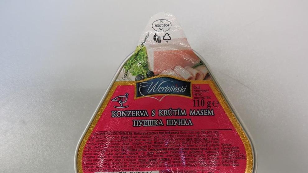 Falšované masné výrobky - Konzerva s krůtím masem