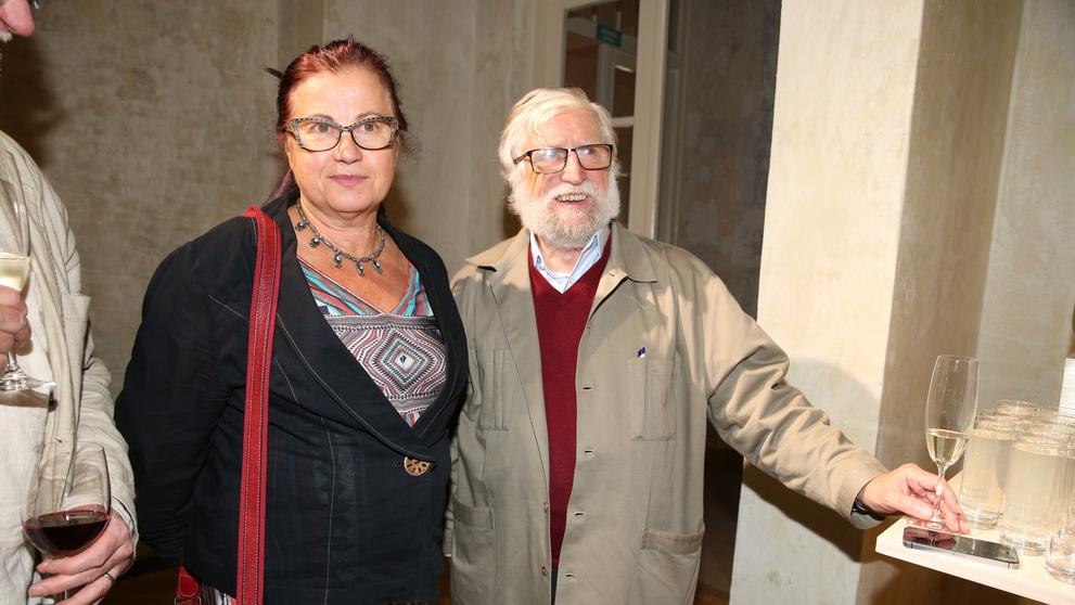 Dagmar Havlová s manželem Ivanem Havlem, 12. 10. 2017 Havlova galerie