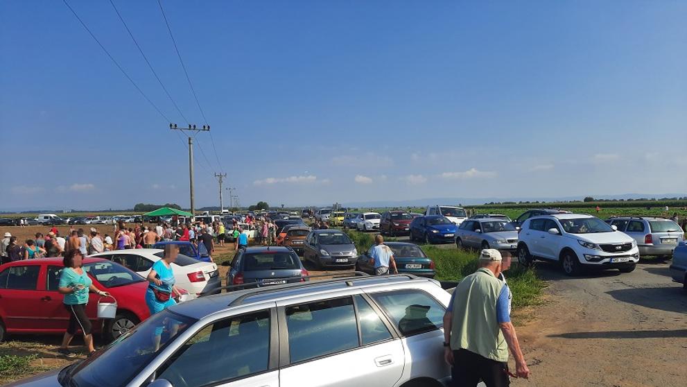 Komplikovaná dopravní situace u obce Těšetice