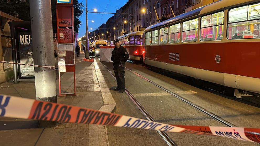 Tragická srážka tramvaje a člověka