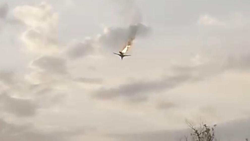 Ukrajinské letectvo sestřelilo Rusku taktický bombardér Tu-22M3 (3)