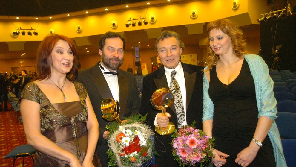 Zlata Adamovská, Radek John, Karel Gott s Ivanou, 11. 3. 2006 Ceny TýTý
