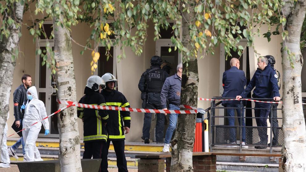 Gymnázium v Arrasu, kde se odehrála vražda, 13. 10. 2023 (2)