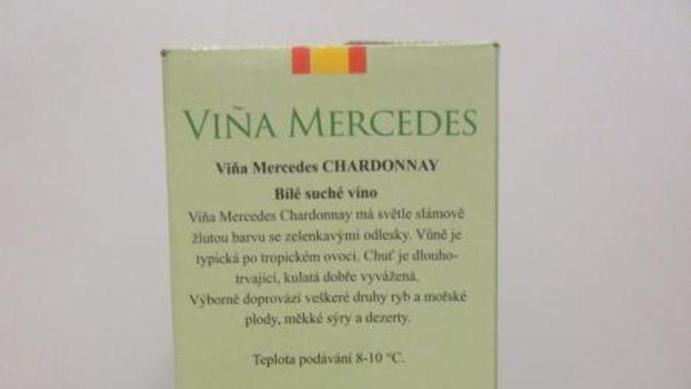 CHARDONNAY, Viňa Mercedes, Bílé suché víno, Alk. 11,5% obj., Víno ze Španělska (2)