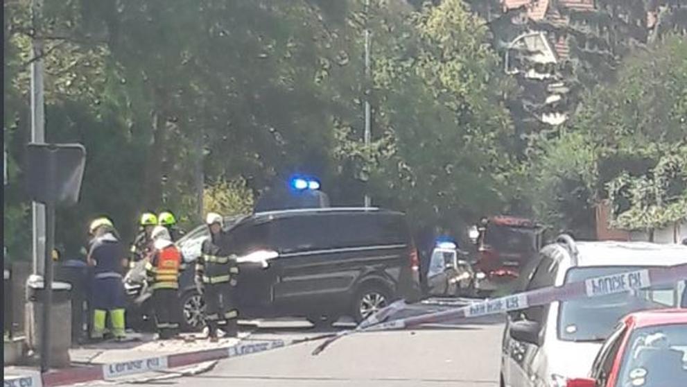 Evakuace lidí kvůli úniku plynu v Praze