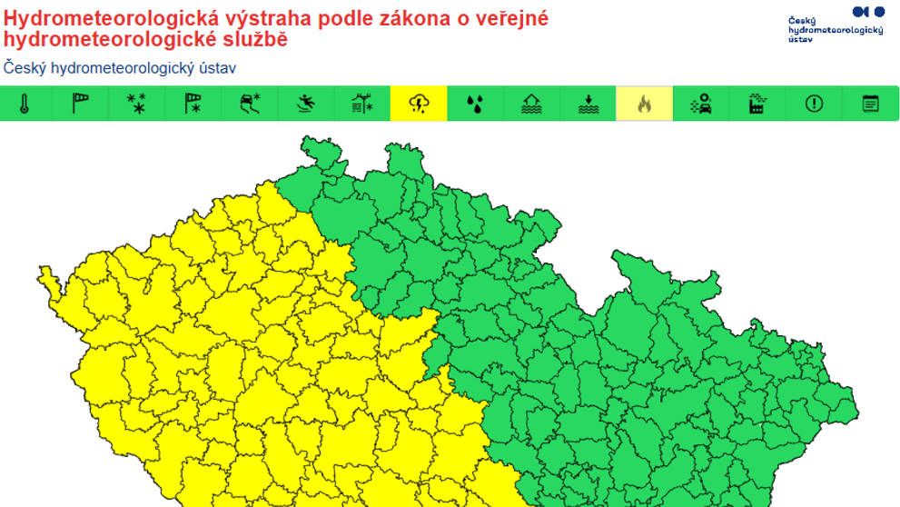 Výstraha ČHMÚ