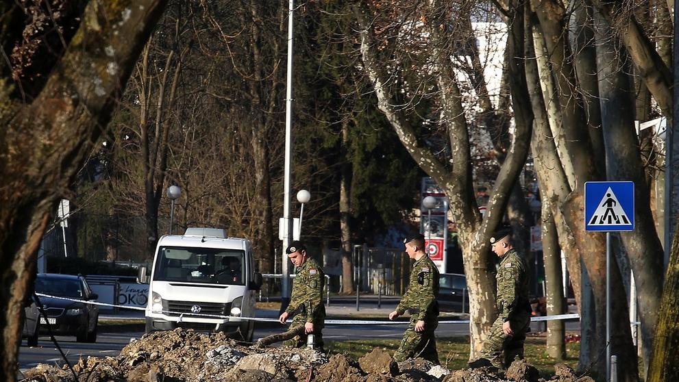 V Záhřebu se zřítil vojenský dron (2)