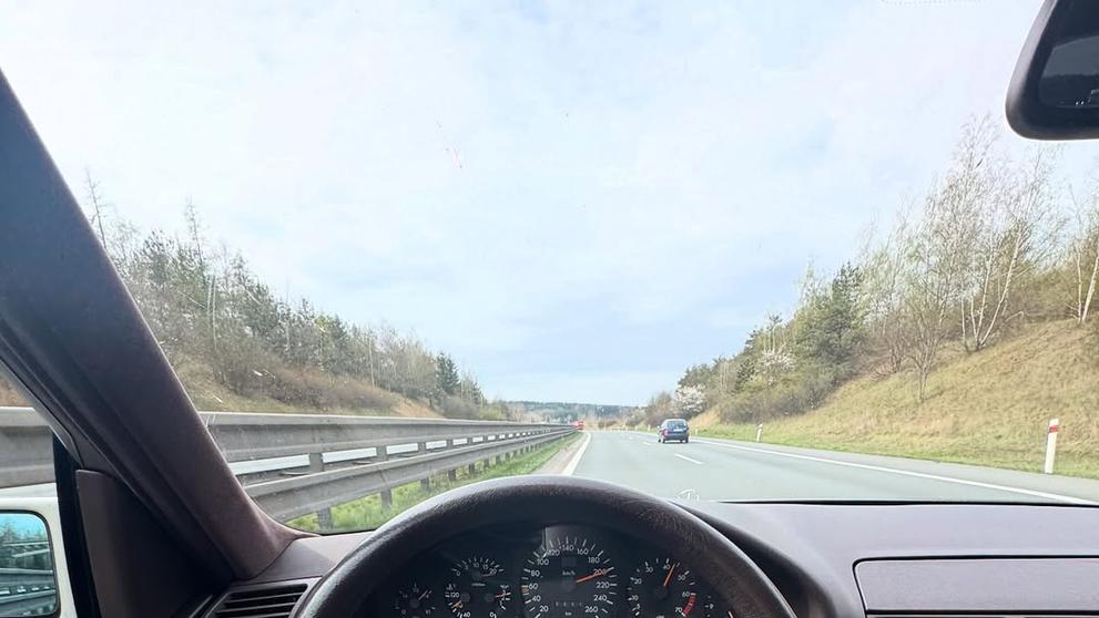 Filip Turek na dálnici