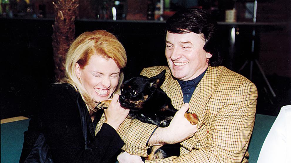 Vlastimil Harapes a Iveta Bartošová, 6. 4. 1998