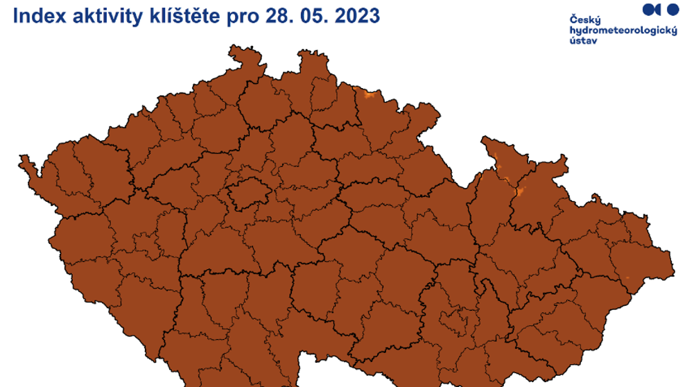 Aktivita klíšťat