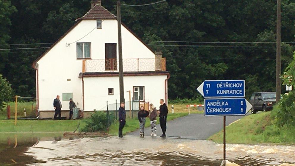 Záplavy v obci Višňová - 1