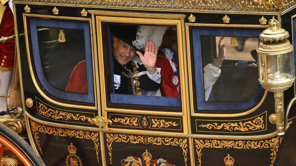 Princ Edward, korunovace krále Karla III., 6. května 2023
