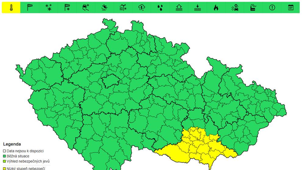 Výstraha před bouřkami, 25. 6.