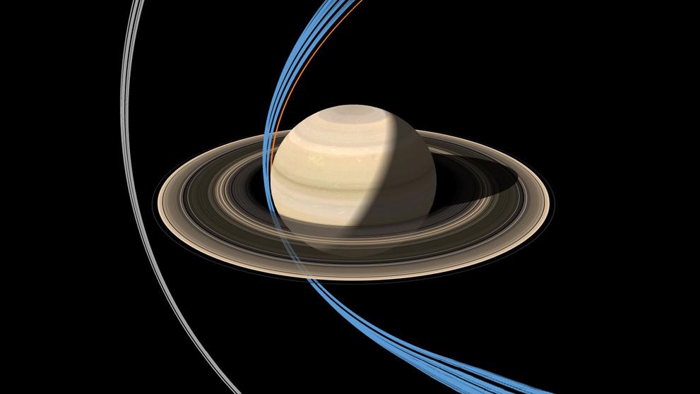 Nová dráha sondy Cassini