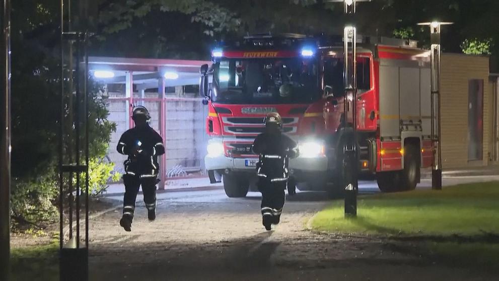 Požár nemocnice v Hamburku
